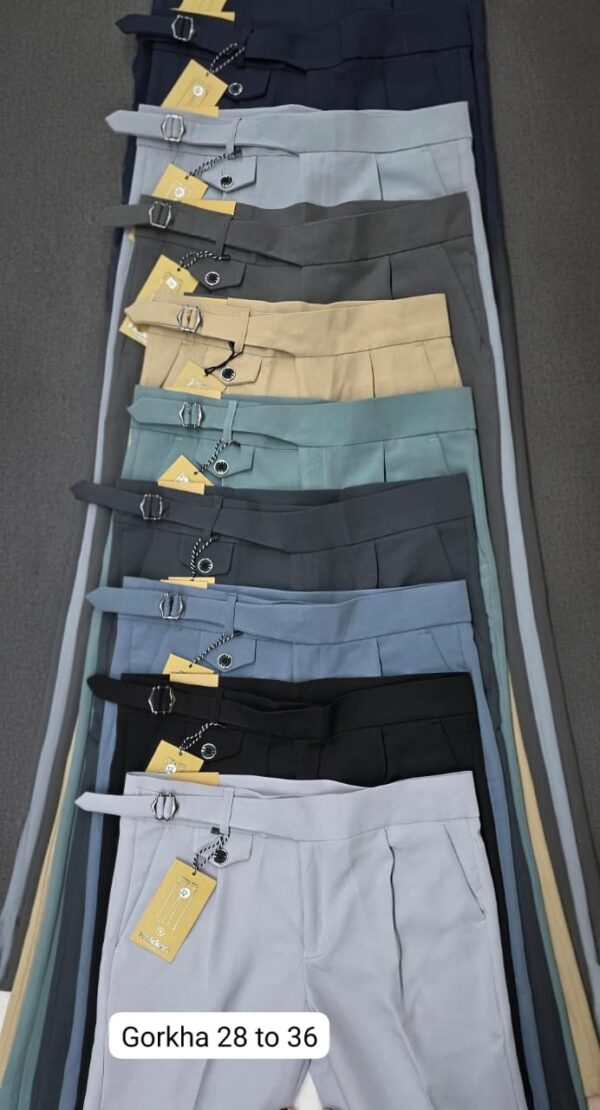 Rs389 gorkha japanese formal nerrow pants